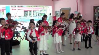 Mandeville Violin Stars Performing at Childcare Centre 7th Sep 2015