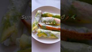 #vegan 🥕🥒#summerrolls ☀️🥑#easyquick #healthyrecipe 🌯🌱#foodshorts #youtubeshorts