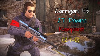 Uncharted 4 Multiplayer | 27 Downs - Rampant! - No Deaths - Carrigan 53 Gameplay