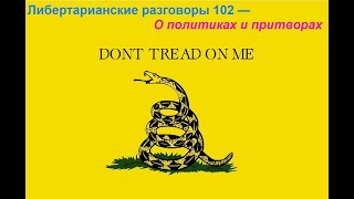 Либертарианские разговоры 102 — О политиках и притворах