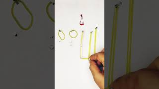 how to write allah's name uses of rubber band💛#viral #allah #islamic #art #shortvideo#art#artist