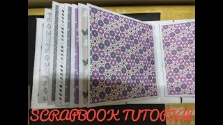 DIY Scrapbook Tutorial | How to make a Scrapbook | The Base, Binding and Pages |