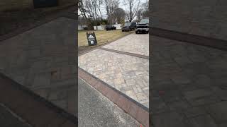 Two driveways for one house #experienceconstruction #patio #paverdriveway