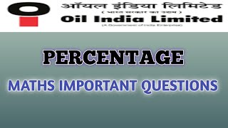 oil India limited 2024 | percentage questions