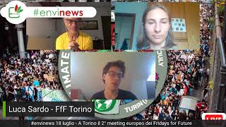 #envinews 18  luglio  - A Torino il 2° meeting europeo del Fridays for Future