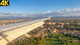 [4K] Short landing in Florence - A319 Air France