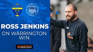 Ross Jenkins reflects on Warrington win