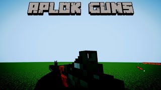 Minecraft bedrock addon :Gameplay Aplok Guns 1.1.0...