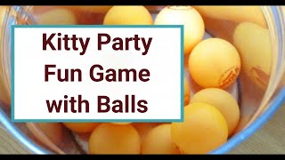 Kitty party game with balls ⚽🏀| Couple game | Fun with balls |1 minute game |Balancing Ball Activity