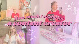 How much I make as a content creator // OVER £10K!!!