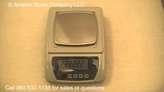 Overview of Amston Scales HRB 1000 x 0.01 Gram Toploader Balance Scale