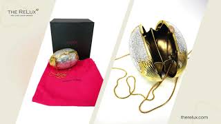 Judith Leiber Swarovski Crystal Egg Minaudiere Evening Bag | The Relux