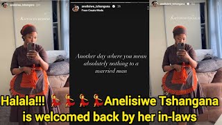 Congratulations to Anelisiwe Tshangana as she was welcomed back by her in-laws ‼️ Halala💃💃💃💃