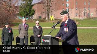 Remembrance Day Ceremony Friday, Nov. 10