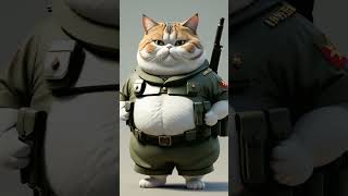 Jika kucing gendut jadi tentara #kucinglucu