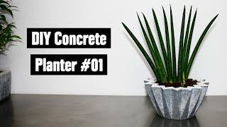 DIY Concrete Planter #01