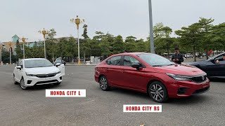 Honda City RS vs City L 2021 - các điểm khác nhau giữa 2 phiên bản.