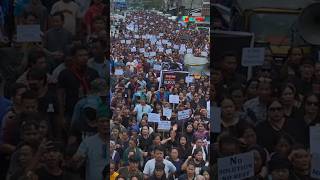 Drone Footage of Kuki-Zo's Peaceful Mass Rally in Sadar Hills for Swift Political Solution