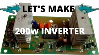 How to make  200W inverter part 2|12v DC to 220v AC | M&P ELECTRONICS| [ HINDI]