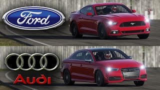 Forza 7 - Top Gear - Mustang GT vs Audi S3 - Race!