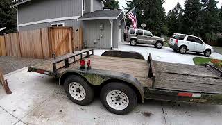 How to turn a FREE 18 foot Car Trailer into 3500 dollars Part 1