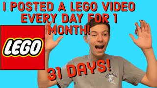 I POSTED A LEGO VIDEO EVERY DAY IN JULY!