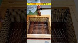 PVC wooden wicker basket | wicker basket | #shortvideo