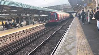 S Stock District line Train arriving at Barking