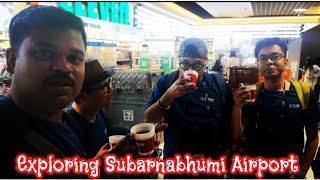 Exploring Subarnabhumi Airport | 4 hours stay at Airport #vlog #dailyvlog #bangkok #thailand