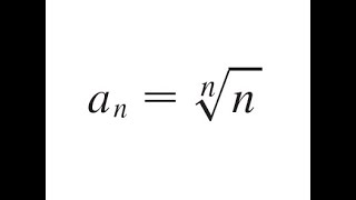 Limit of Sequence  nth Root of n Using Natural Log and L'Hopital Rule