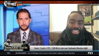 FIRST THINGS FIRST | Demario Davis joins Nick Wright reacts to Saints vs Buccaneers in Week 8