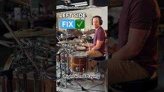 WEAK SIDE FIX✅Left Hand & Foot Workout with Polyrhythms 🤯🥁#drumlesson #polyrhythms