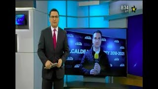 Adrián de la Garza en entrevista con Josue Becerra en Telediario.