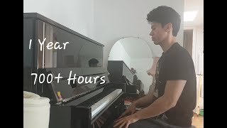 Adult Beginner Piano Progress - 1 Year of Practice