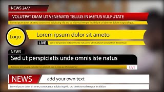 Free News Lower thirds #2 - Pack Of 4| After Effects Template