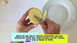 Instructiefilmpje stempelen met aardappels