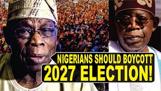 Tinubu Slammed Again By Obasanjo For State Capture Saying Voting Is A Waste Of Time, Analysis