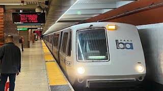 Bay Area Rapid Transit 1973 Rohr A2 car 1223 on the Yellow line