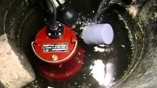 Basement Bathroom Sewage Pump Demonstration