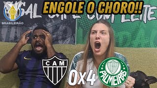 React Reações Atletico x Palmeiras Hulk é expulso 4x0 #casal #palmeiras #reacao