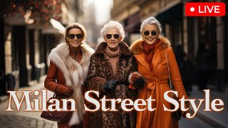 Winter 2024 Fashion looks Italy 🇮🇹. Milan Street Style. The most Fashionable walk #fashiontrends