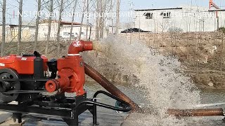 NS100 self priming pump with 12hp diesel engine