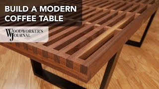 Build a Modern Coffee Table with Cross Lap Joints | Powermatic Woodworking Project