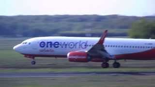 Air Berlin *Oneworld Livery* Boeing 737-86J(WL) [D-ABMC] Landing at Cologne-Bonn (CGN) HD