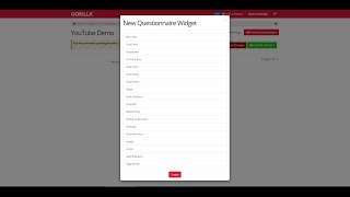 Questionnaire Widgets in Gorilla