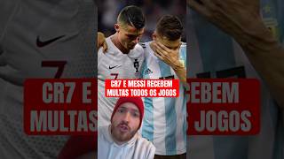 Você sabia que Messi e CR7 pagam multas todo jogo? #messi #cr7 #futebol