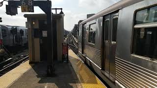 MTA NYCT: Broadway Jct bound R42 Z train departing Myrtle Av-Bway