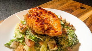 Honey Garlic Chicken Breast Salad - YUMMY !