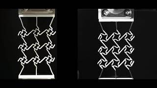 Novel chiral structures with re-entrant and chiral cores under uniaxial tension experiment