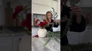 DIY Pumpkin Flower Centerpiece